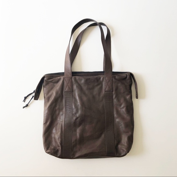 All Saints Other - Kanji Leather Tote – Allsaints